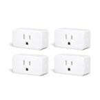 THIRDREALITY ZigBee Smart Plug 4 Pack with Real-time Energy Monitoring,15A Outlet, Zigbee Repeater,ETL Certified,ZigBee Hub Required,Work with Home Assistant,Compatible Echo Devices and SmartThings