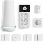 SimpliSafe 8 Piece Wireless Home Security System – Optional 24/7 Professional Monitoring – No Contract – Compatible with Alexa and Google Assistant , White