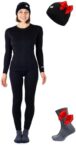 Merino.tech Merino Wool Base Layer Women Set – Heavyweight, Lite, Midweight Merino Thermal Underwear For Women Top, Bottom