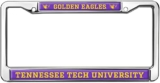 Tennessee Tech Golden Eagles Full Size Standard License Plate Metal Frame