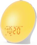 JALL Sunrise Alarm Clock White Noise Sound Machine with 22 Soothing Sounds, 17 NightLights, Bluetooth Speaker, Wake Up Light Alarm Clock for Bedrooms, Heavy Sleepers, Ideal Gift for Baby, Kids Seniors