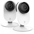 YI Pro 2K Home Security Camera, 2.4Ghz Wired Indoor Camera with Person, Vehicle, Animal Smart Detection, Phone App, Compatible with Alexa and Google Assistant 2Packs