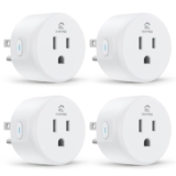 EIGHTREE Smart Plug, Smart Home WiFi Outlet Works with Alexa & Google Home, Smart Socket with Remote Control & Timer Function, 2.4GHz WiFi Only, 4 Packs