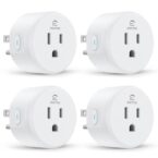 EIGHTREE Smart Plug, Smart Home WiFi Outlet Works with Alexa & Google Home, Smart Socket with Remote Control & Timer Function, 2.4GHz WiFi Only, 4 Packs