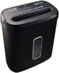 Amazon Basics 8-Sheet Cross Cut Paper Shredder and Credit Card Shredder – Black