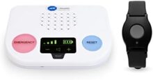 ADT Medical Alert Plus – in-Home Medical Alert System for Seniors – Cellular 4G Coverage, 600ft Pendant Range, Home Temperature Monitoring, 24/7 U.S. Based Monitoring (Black Wristband)