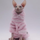 Hairless Cat Clothes Warm Thickness Soft Winter Cat Apparel for Sphynx Cats, Devon Rex Cats, Cornish and Small Cats (X-Small)