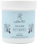 Eye & Ear Pet Wipes – for Dogs Cats Puppies & Kitties – Cleans & Deodorizes – Treats Infections Inflammation & Itchiness – Removes Tear Stains – 100 Count – Scented & Unscented (Original)