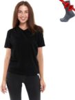 Merino.tech Merino Wool T Shirt Women – 100% Merino Wool Base Layer Women Short Sleeve Moisture-Wicking Tee and Hiking Socks