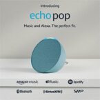 Like-New Echo Pop | Full sound compact smart speaker with Alexa | Midnight Teal