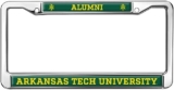 Arkansas Tech University Alumni Full Size Standard License Plate Metal Frame