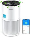 GoveeLife Mini Air Purifier for Bedroom, HEPA Smart Filter Air Purifier with App Alexa Control for Pet Hair, Odors, Pollen, Smoke, Portable Air Cleaner with 3 Speeds, 2 Modes, Timer, Aroma for Home