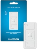 Lutron Caseta Smart Lighting Pico Remote, For Wireless Light Bulbs and Lamps, Works w/ Alexa, Apple Homekit, Google Home (Hub Required), 3-Way, Batteries Included, PJ2-3BRL-WH-L01R, White