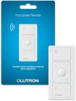 Lutron Caseta Smart Lighting Pico Remote, For Wireless Light Bulbs and Lamps, Works w/ Alexa, Apple Homekit, Google Home (Hub Required), 3-Way, Batteries Included, PJ2-3BRL-WH-L01R, White