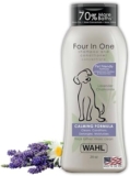 Wahl USA 4-in-1 Calming Pet Shampoo for Dogs – Cleans, Conditions, Detangles, & Moisturizes with Lavender Chamomile – Pet Friendly Formula – 24 Oz – Model 820000A