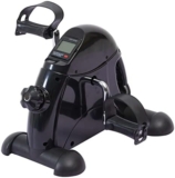 Pedal Exerciser Under Desk Bike Mini Exercise Bike for Leg and Arm Cycling Exercise Portable Peddler with LCD Display