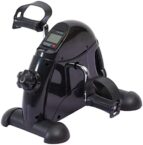 Pedal Exerciser Under Desk Bike Mini Exercise Bike for Leg and Arm Cycling Exercise Portable Peddler with LCD Display