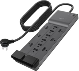 Belkin 12-Outlet Surge Protector Power Strip w/ 12 AC Outlets & 8ft Flat Plug, UL-listed Heavy-Duty Extension Cord for Home, Office, Travel, Computer, Laptop, Charger – 3,940 Joules of Protection