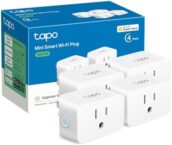 TP-Link Tapo Apple HomeKit Smart Plug Mini, Compact Design, 15A/1800W Max, Super Easy Setup, Works with Siri, Alexa & Google Home, UL Certified, 2.4G Wi-Fi Only, White, Tapo P125(4-Pack)