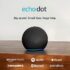 Amazon Echo Spot (2024 release), Smart alarm clock with vibrant sound + Alexa, Black