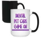 Humorous Gift Idea Inspirational Gift for and Ns – Pixel Card Game Digital Pet Care Technology – Christmas Gift Idea – Unleash Your Inner – 15 Oz White Ceramic Color Changing Mug