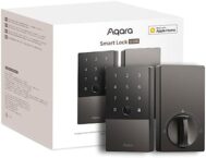 Aqara Smart Lock U100, Fingerprint Keyless Entry Door Lock with Apple Home Key, Touchscreen Keypad, Bluetooth Electronic Deadbolt, IP65 Weatherproof, Supports Apple HomeKit, Alexa, Google, IFTTT, Gray