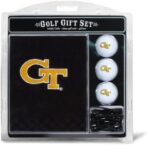 Team Golf NCAA Gift Set Embroidered Golf Towel, 3 Golf Balls, and 14 Golf Tees 2-3/4″ Regulation, Tri-Fold Towel 16″ x 22″ & 100% Cotton