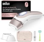 Braun IPL Skin i·expert, at Home Laser Hair Removal, Holiday Gifts for Women and Men with Free App, SMART IPL, Vanity Case, Venus Razor, 2 Smart Heads, Facial Trimmer, PL7219