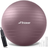 Trideer Yoga Ball – Exercise Ball for Workout pilates Stability – Anti-Burst and Slip Resistant for physical therapy, Birthing, Stretching & Core Workout, Office Ball Chair, Flexible Seating, Home Gym