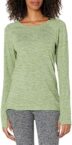 Amazon Essentials Women’s Brushed Tech Stretch Long-Sleeve Crewneck Shirt (Available in Plus Size)