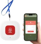 WiFi Caregiver Call Button for Elderly at Home w App Notification, Elderly Monitoring, Caregiver Pager, Life Alert Systems for Seniors No Monthly Fee,Compatible with Tuya Smart/Smart Life APP (1)