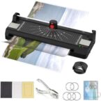 Laminator Machine for A3/A4/A6, YE381 Thermal Laminating Machine for Home Office School Use with 100 Pouches, Paper Trimmer and Corner Rounder