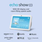 Amazon Echo Show 8 (newest model), With Spatial Audio, Smart Home Hub, and Alexa, Glacier White