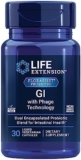 Life Extension FLORASSIST GI with Phage Technology, digestive health, probiotic support, nutrient absorption, 7 probiotic strains, bacteriophage blend, 30 liquid vegetarian capsules