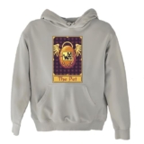 Retro Pixel Card Game Digital Pet Care Technology Gift for Kids and Teens White and Muticolor Unisex Hoodie