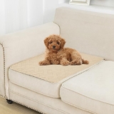 Dog Bed Cover for Pets – Blankets Rug Pads for Couch Protection Waterproof Bed Covers Dog Blanket Furniture Protector Reusable Changing Pad (Ivory+Beige, 20″x30″)