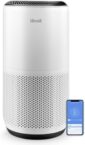 LEVOIT Air Purifiers for Home Large Room Up to 1980 Ft² in 1 Hr With Air Quality Monitor, HEPA Sleep Mode, Auto Mode, Smart WiFi, 3-in-1 Filter Captures Pet Allergies, Smoke, Dust, Core 400S-P, White