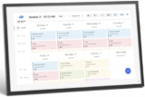 LOOFII 15.6 Inch Smart Digital Calendar Planner & Chore Chart, FUll HD Interactive Touchscreen Display for Family Scheduling, Wall Mountable – Streamline Household Organization (Black White)