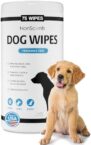 NonScents Dog Grooming Wipes – 75 Deodorizing & Cleaning Dog Wipes – Pet Wipes for Dogs – Fragrance-Free Doggy Wipes for Paws, Butt, Body – Unscented Dog Wipes for Quick Baths