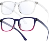 livho High Tech Blue Light Glasses – Advanced 99% Blue Light Blocking Computer Glasses – Anti Eyestrain & UV Glare Protection