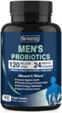 Probiotics for Men Digestive Health, 120 Billion CFUs Mens Probiotic with Digestive Enzymes & Prebiotics & Saw Palmetto & Cranberry for Gut, Prostate & Urinary Tract Health, Shelf Stable, 90 Capsules