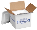 Polar Tech 205C Thermo Chill Insulated Carton with Foam Shipper, Small, 6″ Length x 5″ Width x 6-1/2″ Depth (Case of 2)