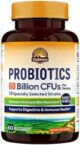 Vitalitown Probiotics + Prebiotics | 60 Billion CFUs 19 Strains | 60 Delayed Release Veg Caps | Shelf Stable, Prebiotics and Probiotics | Digestive Health, Immune Health | Vegan, Non-GMO, No Dairy