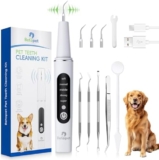 Dog Plaque Remover for Teeth Dog, Waterproof Ultrasonic Pet Tooth Tartar Brushing Kit, 5 Modes Teeth Cleaning Kit for Dogs and Cats