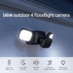 Blink Outdoor 4 Floodlight Camera (newest model), Wire-free smart security camera, 700 lumens, two-year battery life, HD live view, enhanced motion detection, Works with Alexa- 1 camera system