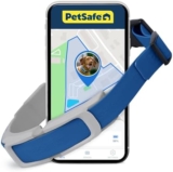 PetSafe Guardian GPS + Tracking Dog Fence Collar Pet Safe GPS Dog Collar Fence System, with App Waterproof Rechargeable Collar, Tracking for Dogs (Blue, Grey)