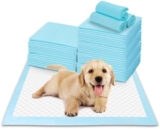 Nobleza Puppy Pads, 100 Count 24″x 23″ Super Absorbent Pee Pads for Dogs, Odor Control Potty Training Pads Leakproof 5-Layer Pee Pads with Quick-Dry for Medium to Large Pets Like Cats and Dogs