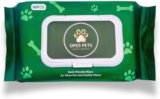 Hypoallergenic Pet Wipes, Cleaning and Odor-Controlling Grooming Wipes for Paws, Body, and Butt, Perfect for Puppy and Adult Pets, Unscented, 80 Count