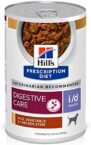 Hill’s Prescription Diet i/d Low Fat Digestive Care Rice, Vegetable & Chicken Stew Wet Dog Food, Veterinary Diet, 12.5 Ounce Cans (Pack of 12)