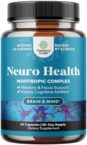 Nootropics Brain Support Supplement – Mental Focus Nootropic Memory Supplement for Brain Health & and Performance Blend, with Energy and Vitamins DMAE Bacopa and Phosphatidylserine Capsule